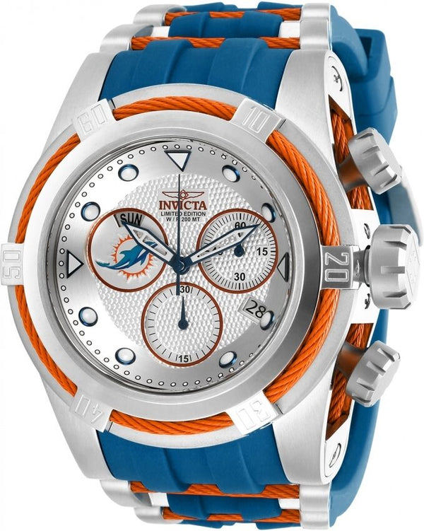 Invicta NFL Miami Dolphins Chronograph Quartz Men's Watch #30241 - Watches of America