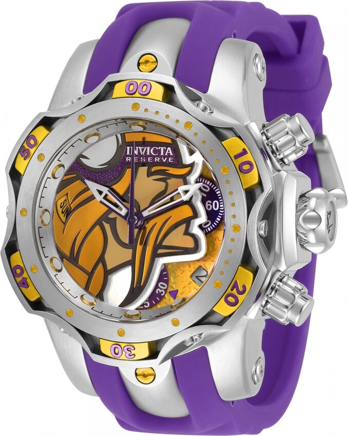 Invicta NFL Minnesota Vikings Chronograph Quartz Ladies Watch #33093 - Watches of America
