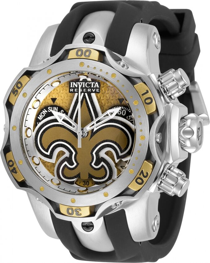 Invicta NFL New Orleans Saints Chronograph Quartz Ladies Watch #33105 - Watches of America