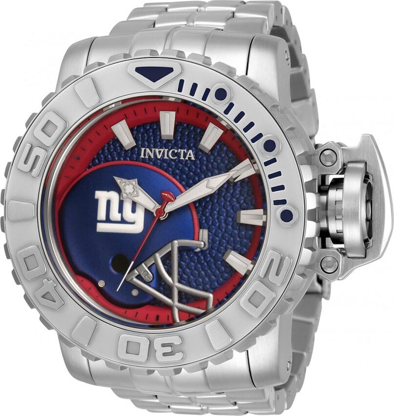 Invicta NFL New York Giants Automatic Blue Dial Men's Watch #33026 - Watches of America