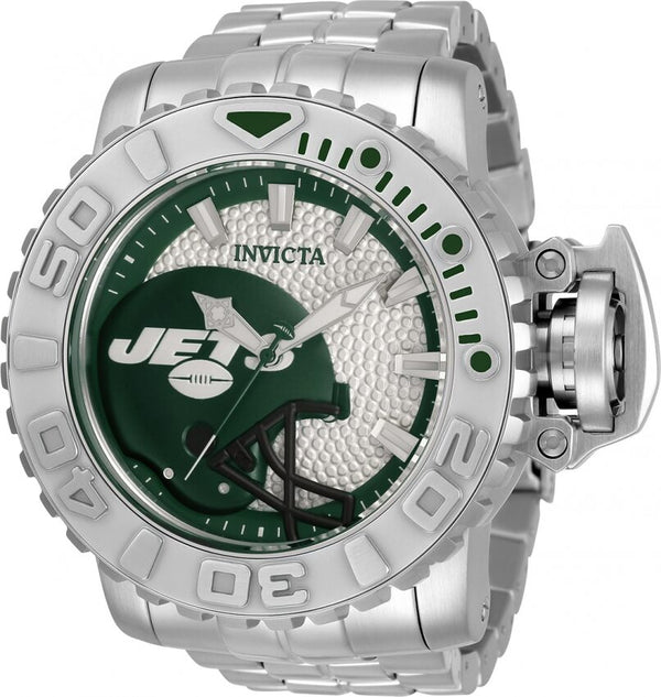 Invicta NFL New York Jets Automatic White Dial Men's Watch #33028 - Watches of America