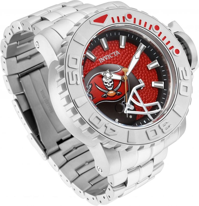Invicta NFL Tampa Bay Buccaneers Automatic Red Dial Men's Watch #33041 - Watches of America #2