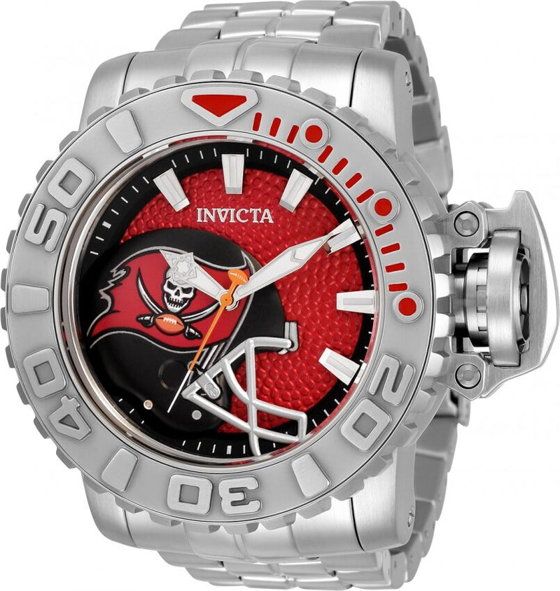 Invicta NFL Tampa Bay Buccaneers Automatic Red Dial Men's Watch #33041 - Watches of America