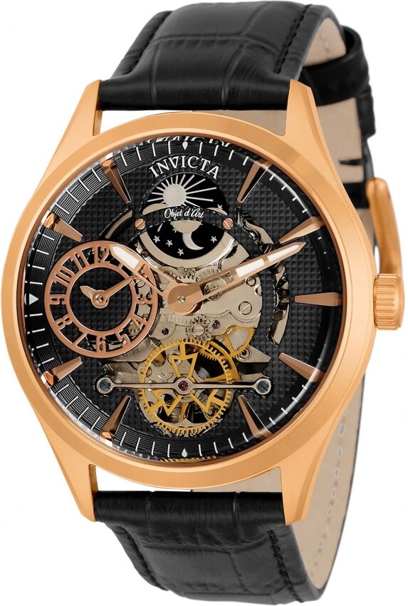 Invicta Objet D Art Automatic Black Dial Men's Watch 30444