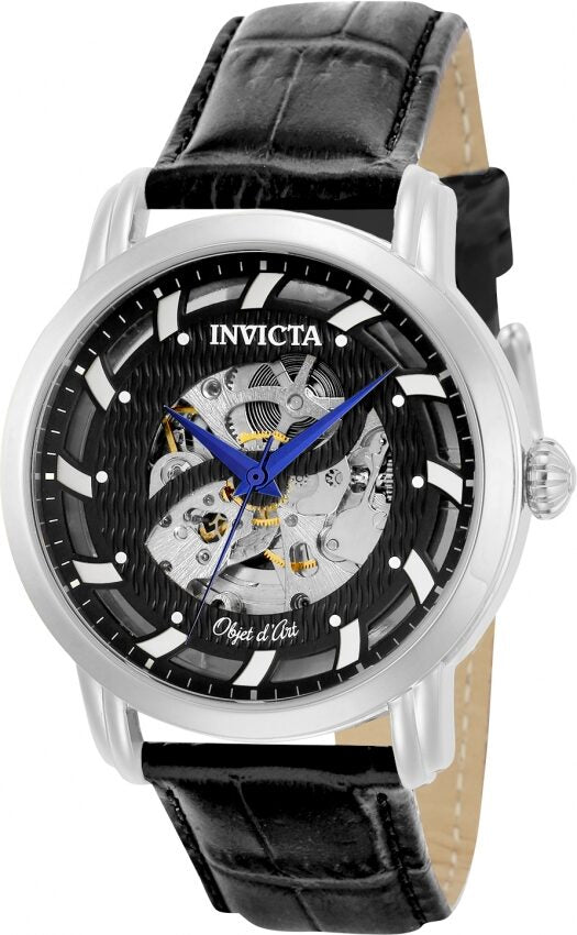 Invicta Objet D Art Automatic Black Skeleton Dial Men's Watch #22633 - Watches of America