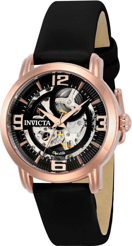 Invicta Objet D Art Automatic Black Skeleton Dial Men's Watch #22656 - Watches of America