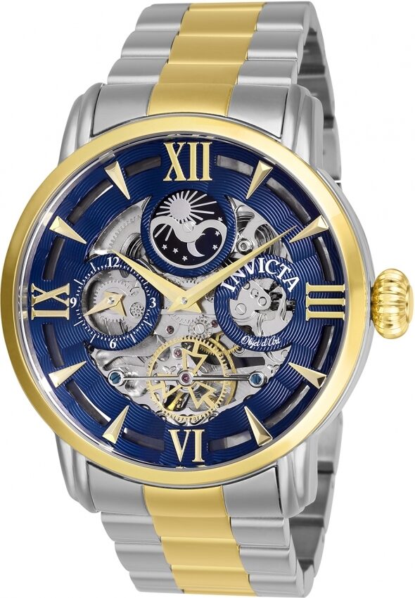 Invicta Objet D Art Automatic Blue Dial Men's Watch #27577 - Watches of America