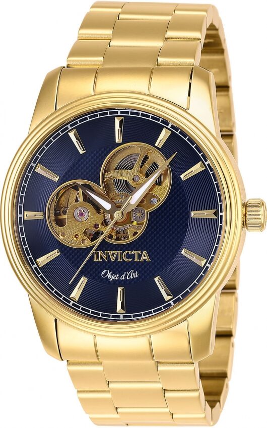 Invicta Objet D Art Automatic Blue Dial Men's Watch #27562 - Watches of America