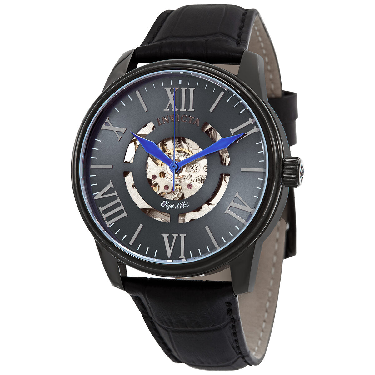 Invicta Objet D Art Automatic Gunmetal Skeleton Dial Men's Watch #22602 - Watches of America
