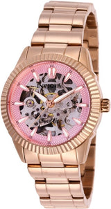 Invicta Objet D Art Automatic Pink Dial Ladies Watch #26365 - Watches of America