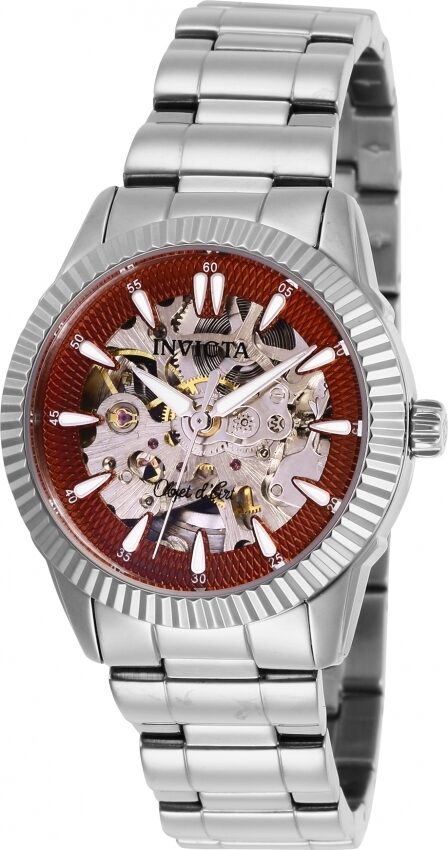 Invicta Objet D Art Automatic Red Skeleton Dial Ladies Watch #26361 - Watches of America