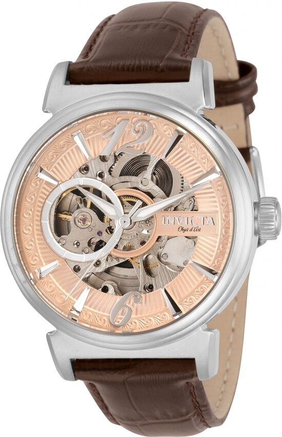 Invicta Objet D Art Automatic Rose Dial Men's Watch #30457 - Watches of America