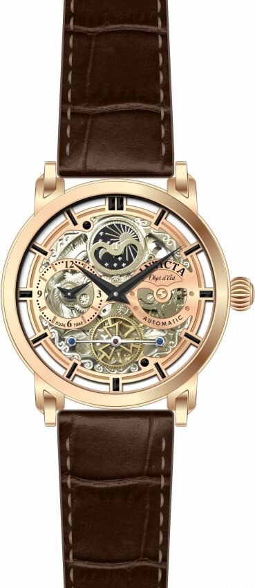 Invicta Objet D Art Automatic Rose Gold-tone Dial Men's Watch #32299 - Watches of America