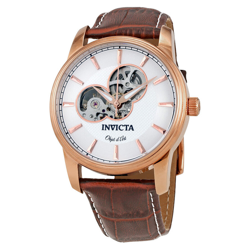 Invicta Objet D Art Automatic Silver Dial Men's Watch #22618 - Watches of America