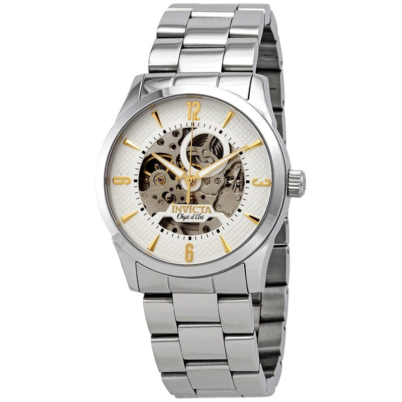 Invicta Objet D Art Automatic White Dial Men's Watch #27581 - Watches of America