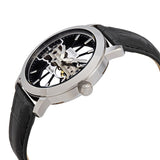 Invicta Objet D Art Transparent Dial Black Leather Men's Watch #25265 - Watches of America #2