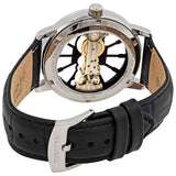 Invicta Objet D Art Transparent Dial Black Leather Men's Watch #25265 - Watches of America #3