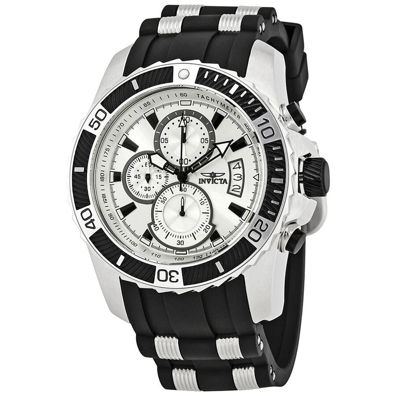 Invicta Pro Dilver Chronograph Silver Dail Men's Watch #22428 - Watches of America