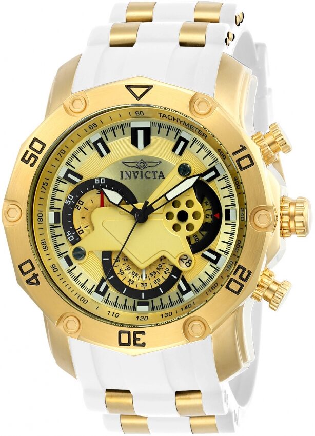 Invicta Pro Dive Chronograph Gold Dial Men's Watch #23424 - Watches of America
