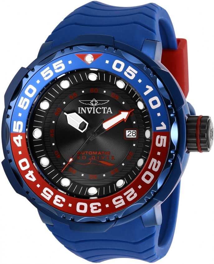 Invicta Pro Diver Automatic Black Dial Blue and Red (Pepsi) Bezel Men's Watch #28789 - Watches of America