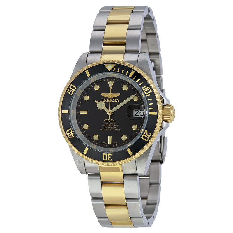 Invicta Pro Diver Automatic Black Dial Two-tone Men's Watch 8927C#8927OB - Watches of America