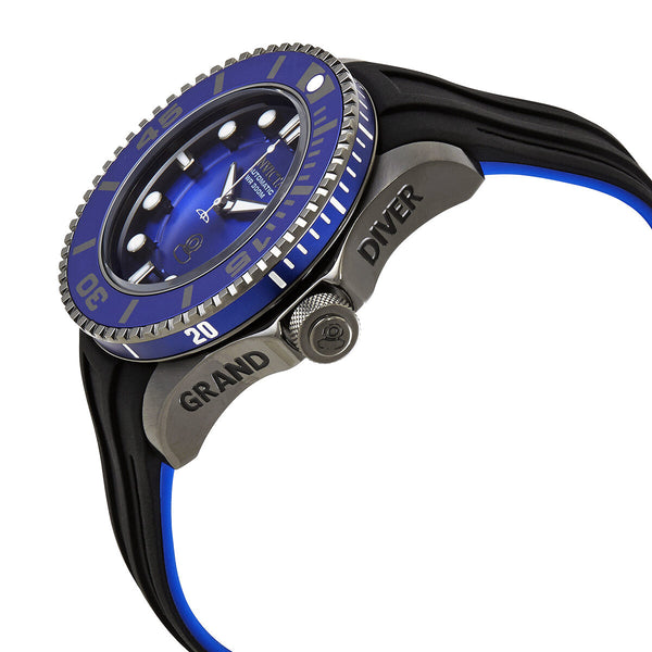 Invicta Pro Diver Automatic Blue Dial Black and Blue Polyurethane Men's Watch #20204 - Watches of America #2