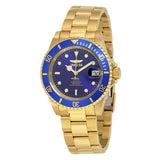 Invicta Pro Diver Automatic Blue Dial Yellow Gold-plated Men's Watch #8930OB - Watches of America