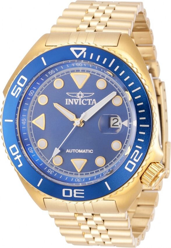 Invicta Pro Diver Automatic Blue Dial Yellow Gold-tone Men's Watch #30420 - Watches of America