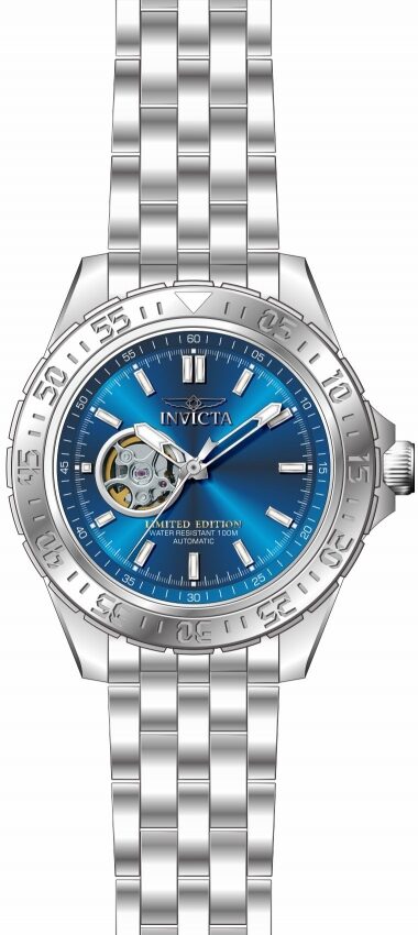 Invicta Pro Diver Automatic Blue Dial Stainless Steel Men's Watch #34260 - Watches of America