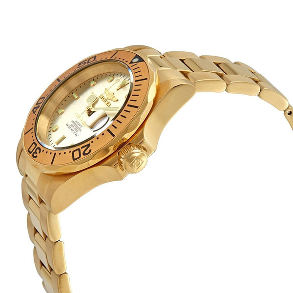 Invicta Pro Diver Automatic Champagne Dial Gold-tone Men's Watch #9618 - Watches of America #2