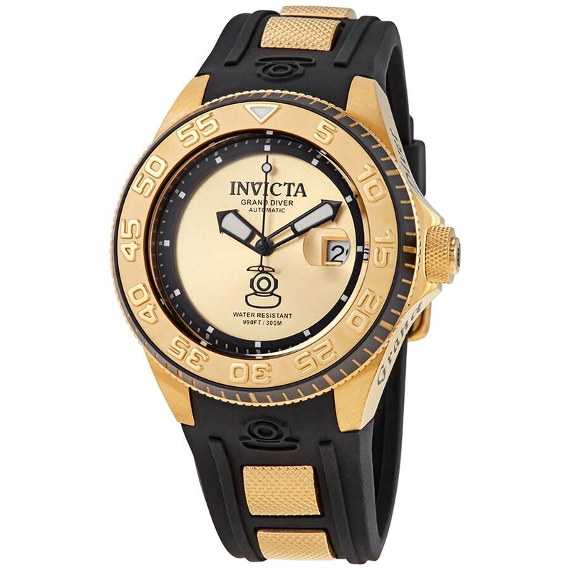 Invicta Pro Diver  Automatic Gold Dial Men's Watch #25255 - Watches of America