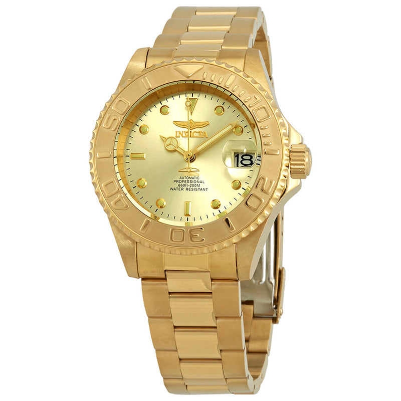 Invicta Pro Diver Automatic Gold Dial Men's Watch #9010OB - Watches of America