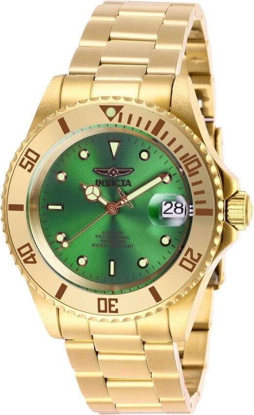 Invicta Pro Diver Automatic Green Dial Men's Watch #28665 - Watches of America