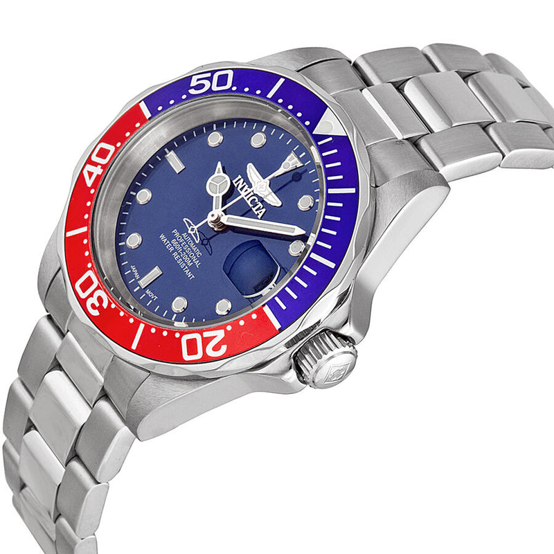 Invicta Pro Diver Automatic Blue Dial Pepsi Bezel Men's Watch #5053 - Watches of America #2