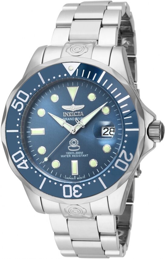 Invicta Pro Diver Automatic Metallic Blue Dial Men's Watch #16036 - Watches of America