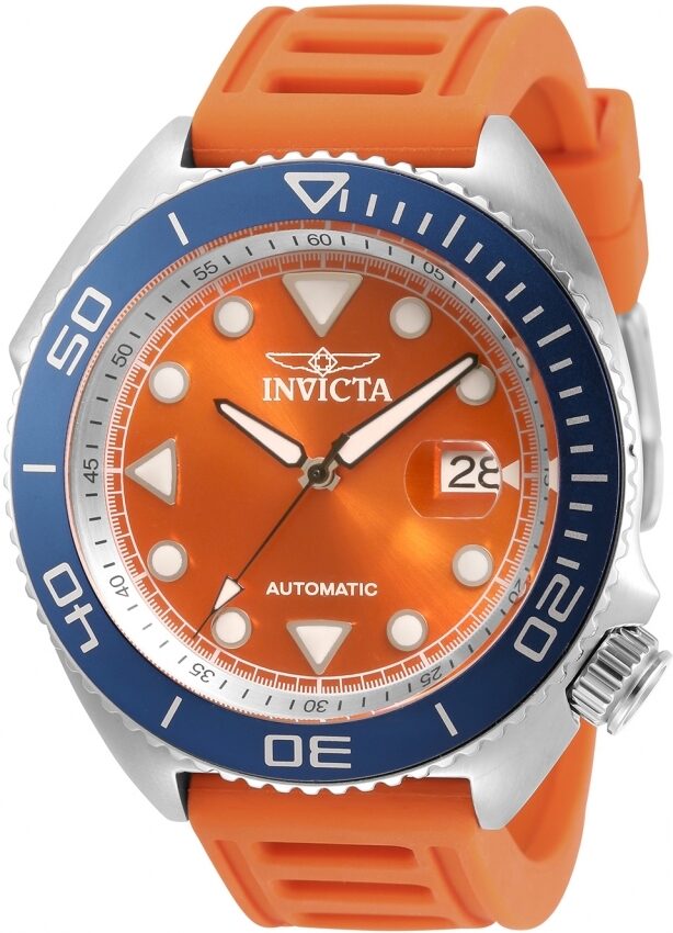 Invicta Pro Diver Automatic Orange Dial Men's Watch #30422 - Watches of America