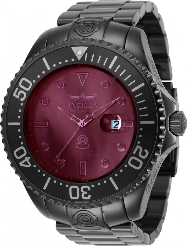 Invicta Pro Diver Automatic Red Dial Men's Watch #33423 - Watches of America