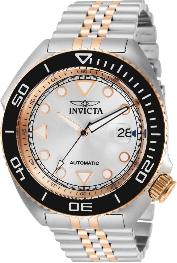 Invicta Pro Diver Automatic Silver Dial Two-tone Men's Watch #30419 - Watches of America