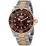 Invicta Pro Diver Automatic Brown Sunray Dial Watch #11241 - Watches of America