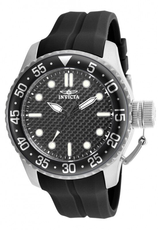 Invicta Pro Diver Black Dial Black Silicone Men's Sports Watch #17510 - Watches of America