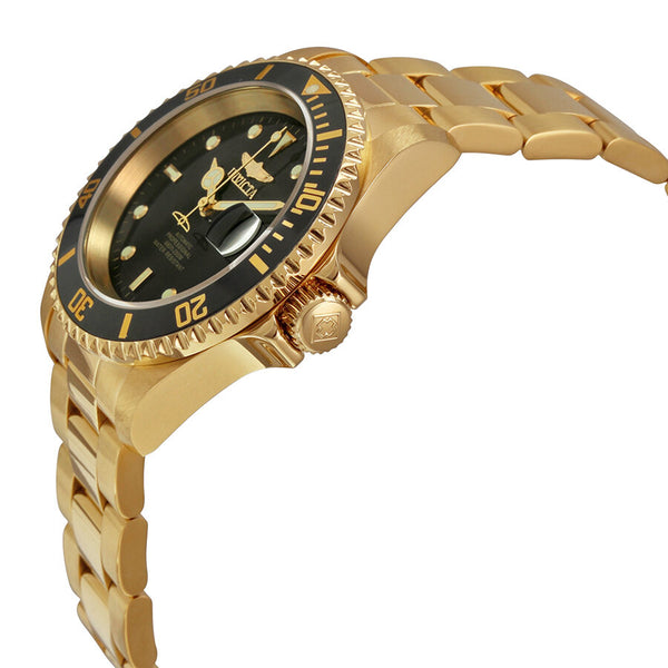 Invicta Pro Diver Black Dial Yellow Gold-plated Men's Watch 8929C#8929OB - Watches of America #2