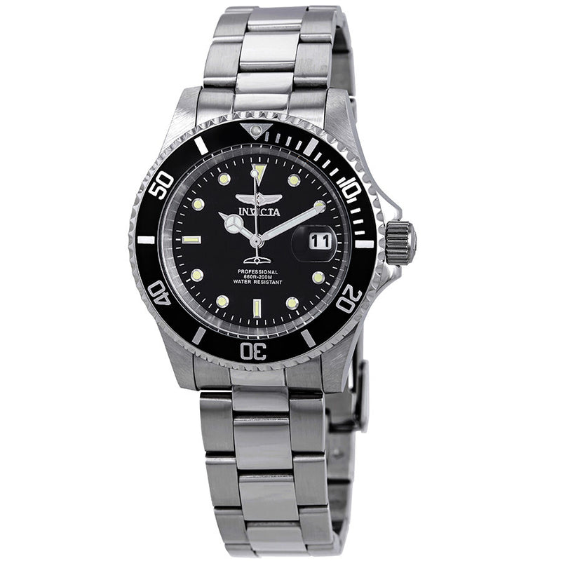 Invicta Pro Diver Black Dial Stainless Steel 40 mm Men's Watch #26970 - Watches of America