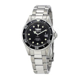 Invicta Pro Diver Black Dial Stainless Steel Men's Watch #17046 - Watches of America