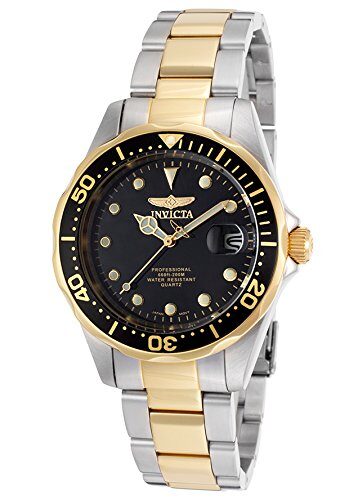Invicta Pro Diver Black Dial Two-tone Men's Watch #17049 - Watches of America