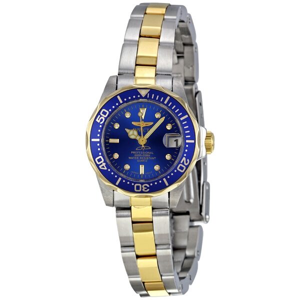 Invicta Pro Diver Blue Dial Two-tone Ladies Watch #8942 - Watches of America