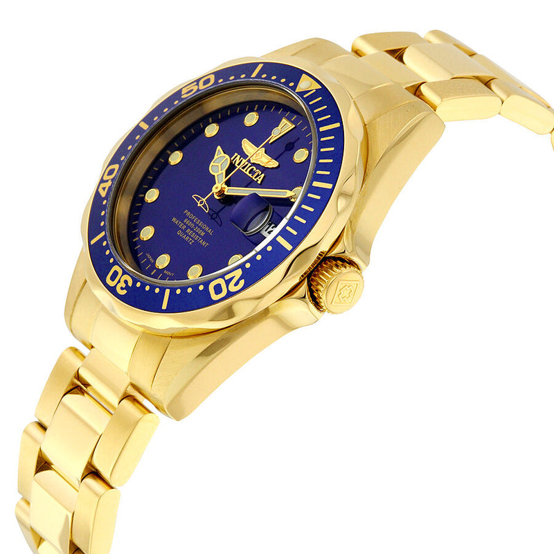 Invicta Pro Diver Blue Dial Gold-plated Men's Watch #17052 - Watches of America #2