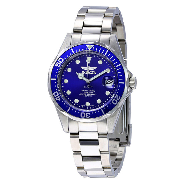 Invicta Pro Diver Blue Dial Stainless Steel Men's Watch #17048 - Watches of America