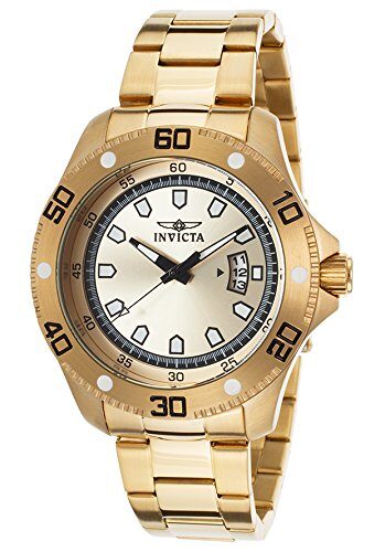 Invicta Pro Diver Champagne Dial Gold Ion-plated Men's Watch #19265 - Watches of America