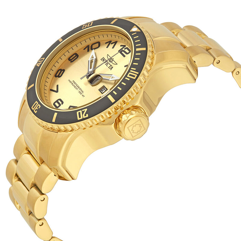 Invicta Pro Diver Champagne Dial Gold-plated Men's Watch #15350 - Watches of America #2