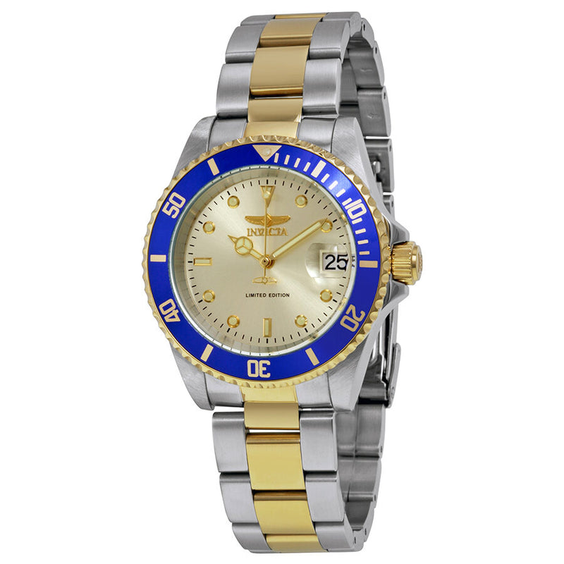 Invicta Pro Diver Champagne Dial Two-tone Men's Watch #ILE8928OBA - Watches of America